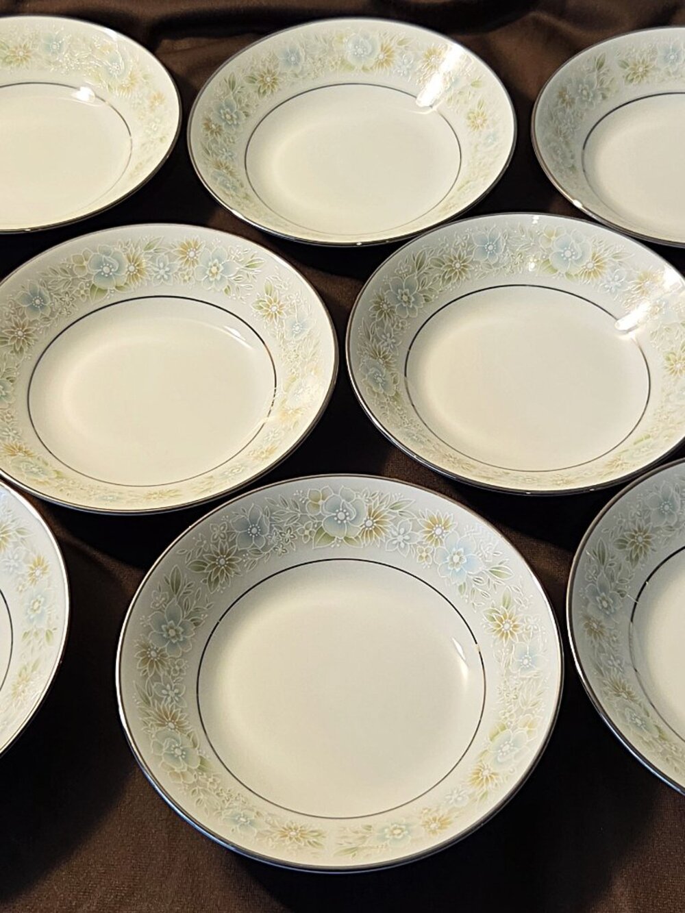 Set of 8 Noritake Paula Fruit Bowls, Vintage Pattern 2158
